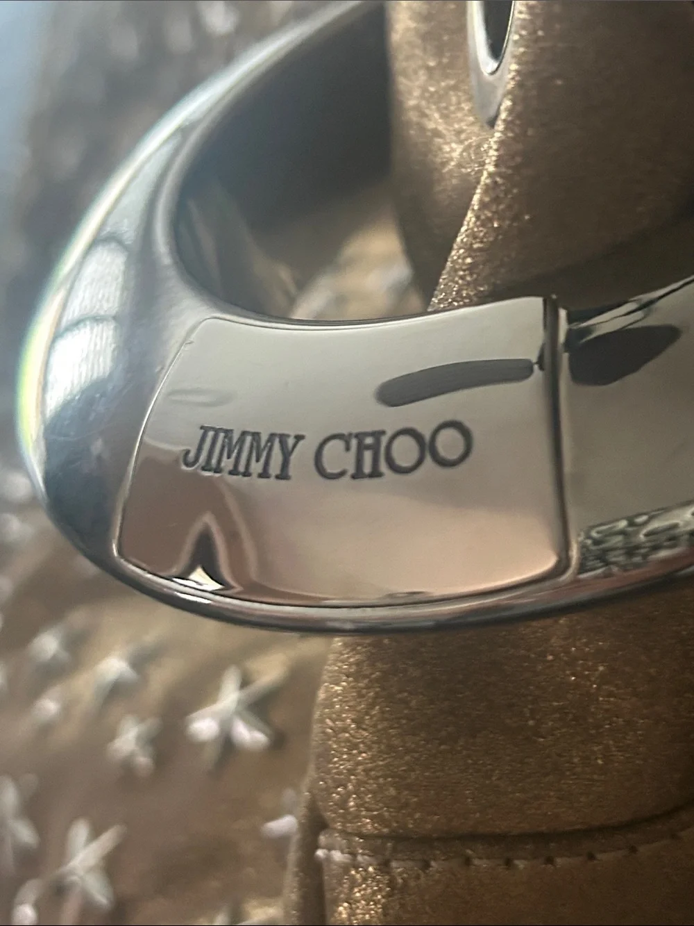 Jimmy Choo “SKY” Star-Studded Hobo Bag